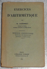 Exercices D'Arithmetique 1935 Th.Caronet