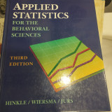 Applied Statistics for the Behavioral Sciences