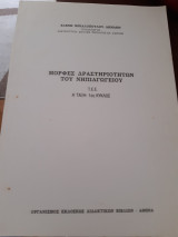 Μορφές δραστηριοτήτων του νηπιαγωγείου.