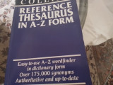 Collins reference thesaurus an a z form