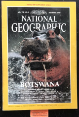 National Geographic December 1990 Vol.178 No.6 Botswana, Okavango, Peace Family, Bajio, The peales