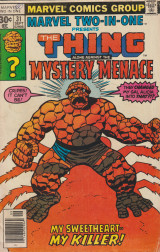 Marvel Two-in-one No 31 - The Thing Alone Against the Mystery Menace