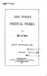 Lord Byron's Poetical Works