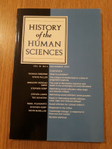 History of the Human Sciences, vol. 16,4