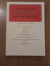 The journal of aesthetics and art criticism, vol. 65,2 (Spring 2007)
