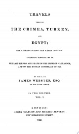 Travels Through the Crimea, Turkey, and Egypt