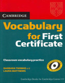 Cambridge Vocabulary for First Certificate Edition without answers