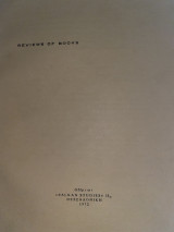 Reviews of books