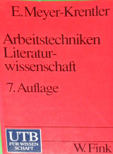 Arbeitstechniken Literaturwissenschaft