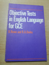 Objective Tests in English language for Gce