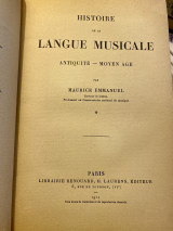 Histoire de la langue musicale