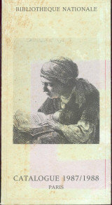 Catalogue bibliotheque Nationale 1987/1988