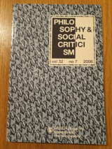 Philosophy & social criticism, vol. 32, no. 7