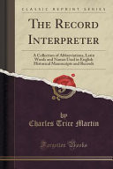 The Record Interpreter