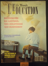 Le monde de l' education No 150 Difficultes de lecture -Evaluation - Pratique - Lyceé