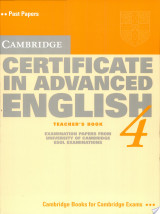 Cambridge Certificate in Advanced English 4 Teacher's Book