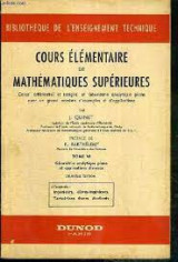 Cours elementaire de mathematiques superieures tome vi