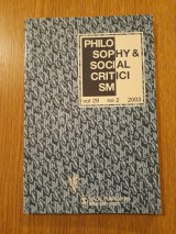 Philosophy & social criticism, vol. 29, no. 2