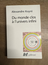Du monde clos à l’ univers infini
