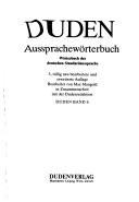 Duden Aussprachewörterbuch