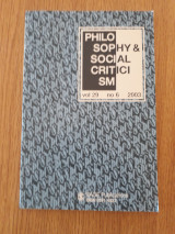Philosophy & social criticism, vol. 29, no. 5