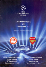 Ολυμπιακός - Άρσεναλ / Match Program – Champions League 2012-2013