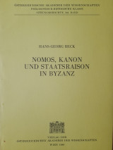 Nomos, Kanon und Staatsraison in Byzanz