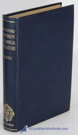The Oxford Companion to Classical Literature Paul Harvey 1951 edition