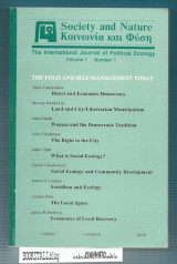 Society and Nature : The International Journal of Political Ecology