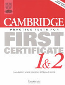 Cambridge Practice Tests for First Certificate 1 and 2 Student's book