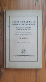 Cours abrege de la litterature francaise