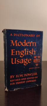 A Dictionary of Modern English Usage
