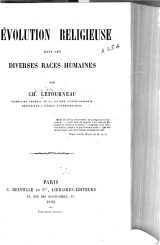 L'évolution religieuse dans les diverses races humaines