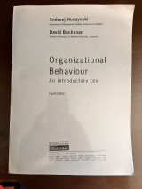 Organizational Behaviour: An Introductory Text 4th Edition