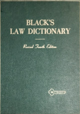 Black's Law dictionary, Revised 3rd edition