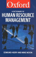 A Dictionary of Human Resource Management
