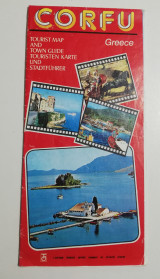 Corfu tourist map and town guide
