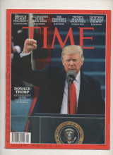 Donald Trump Time Magazine January 2017 'Raising Fist '