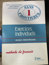 Sans frontieres: Vocabulary and exercises