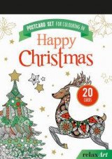 Postcard set for colouring in: Happy Christmas