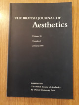 The British Journal of Aesthetics, vol. 39,1 (January 1999)