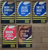 Coles notes:Antony & Cleopatra+Julius Caesar+Twelve night+Walden,on duty of civil disobedience+Daisy miller,turn of the screw 5