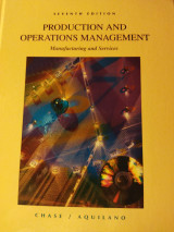 Production and Operation Management Manufacturing and Services 7th Edition